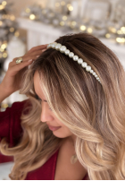 Perełkowa Čelenka do włosów Pearla ecru