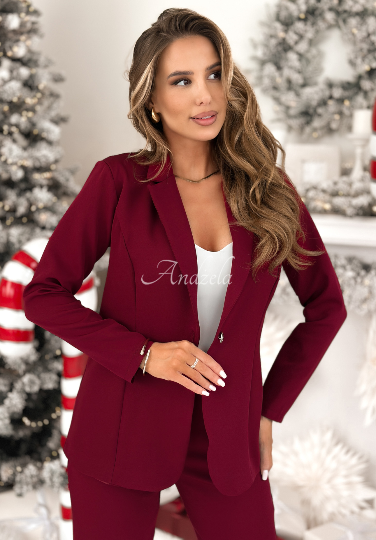 Súprava sako a nohavice Don&#039;t Start bordová