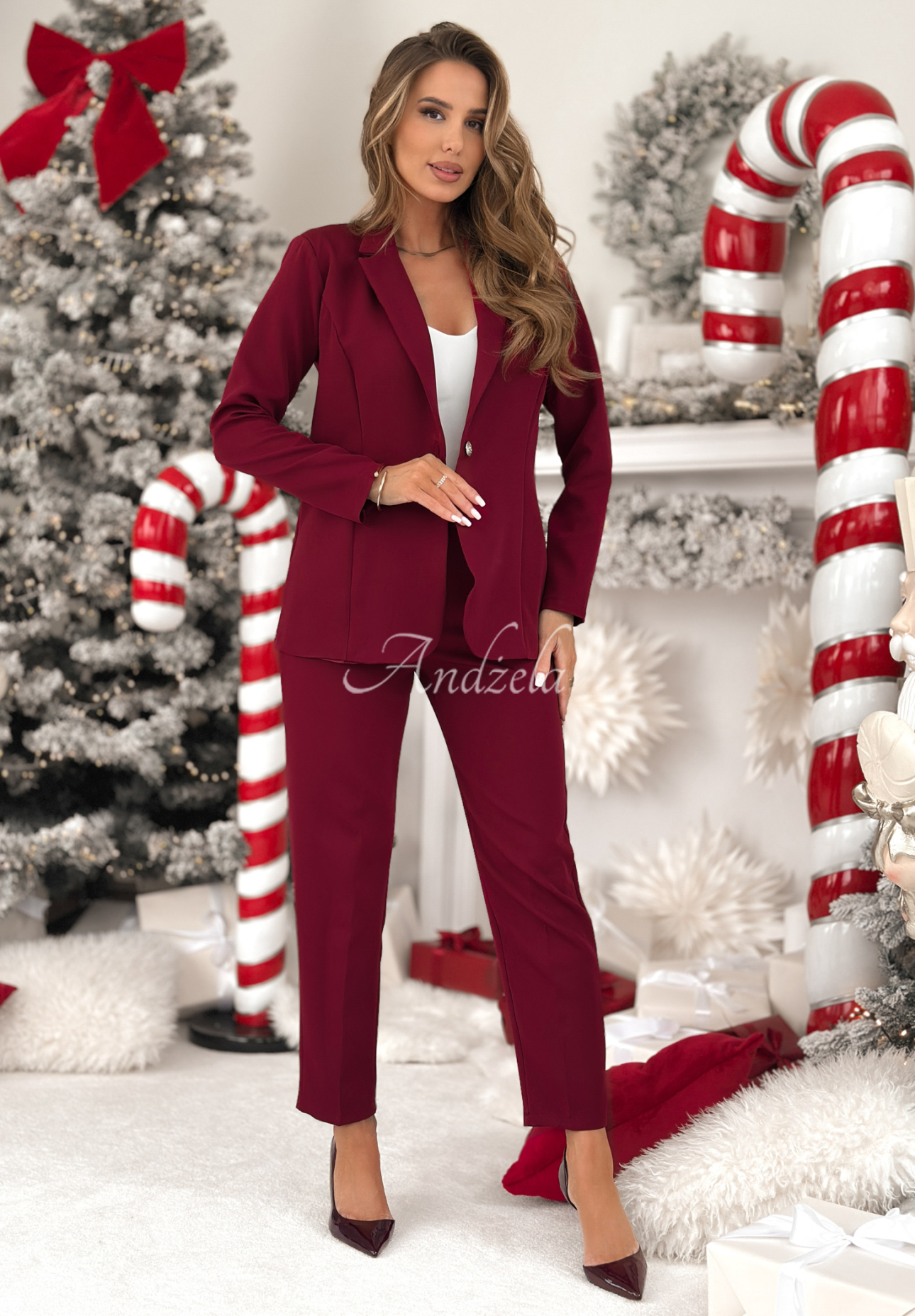 Súprava sako a nohavice Don't Start bordová