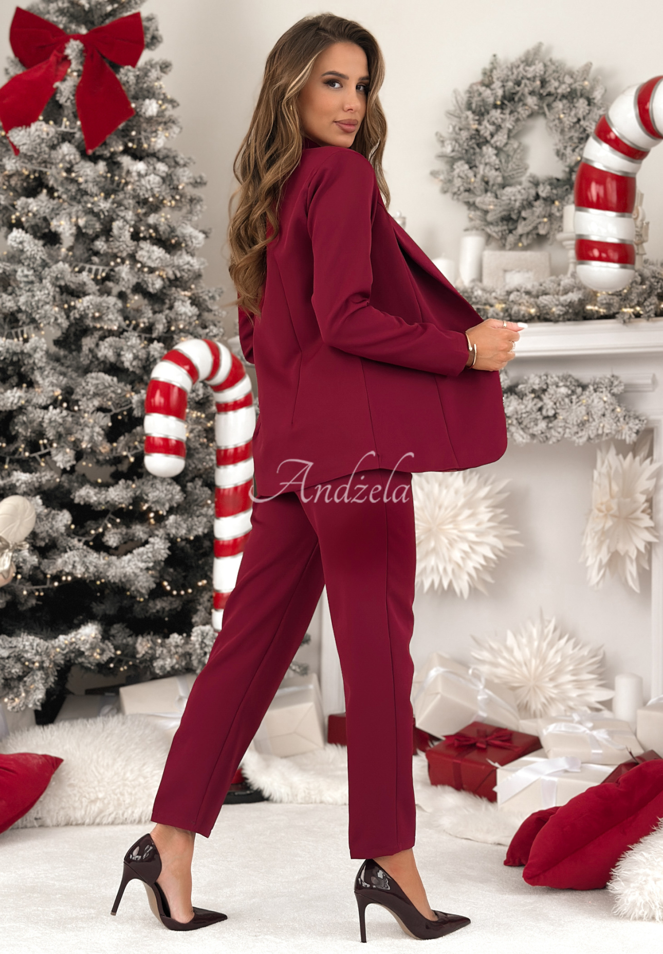 Súprava sako a nohavice Don&#039;t Start bordová