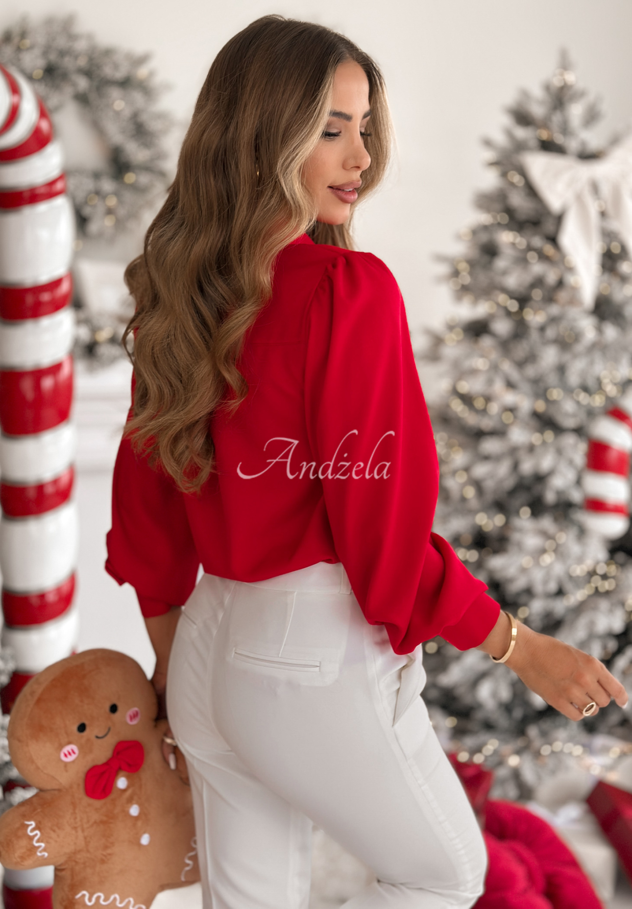 Košeľa s viazaním s viskózou Special One červená