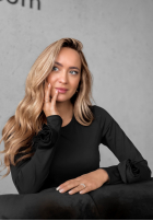 Blúzka z ozdobnymi różami Rose All Day čierna