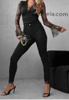 Nohavice džínosové skinny Not Too Much čierne