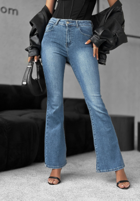 Džínsy zvony What You Have modré