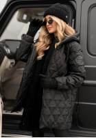 Prešívaná Bunda s kapucňou Chilly Nights čierna