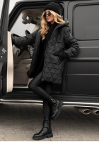 Prešívaná Bunda s kapucňou Chilly Nights čierna