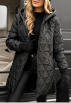 Prešívaná Bunda s kapucňou Chilly Nights čierna