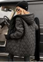 Prešívaná Bunda s kapucňou Chilly Nights čierna