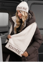 Súprava Čiapka i szali Stay Here Winter ecru