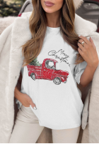 Tričko z nadrukiem Under The Tree Biela