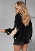 Sveter w romby Sweet Apple Pie čierne