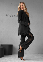 látkové Nohavice z koronką Dear Men čierne