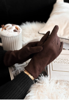 semiošové Rukavičky  Season Of Rest čokoládové