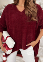 Sveter alpaka oversize Touches Heaven čierne