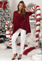 Sveter alpaka oversize Touches Heaven čierne