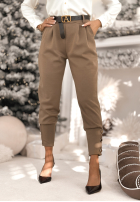 látkové Nohavice z guzikami Take A Peek béžové