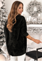 Sveter alpaka oversize Touches Heaven bordová