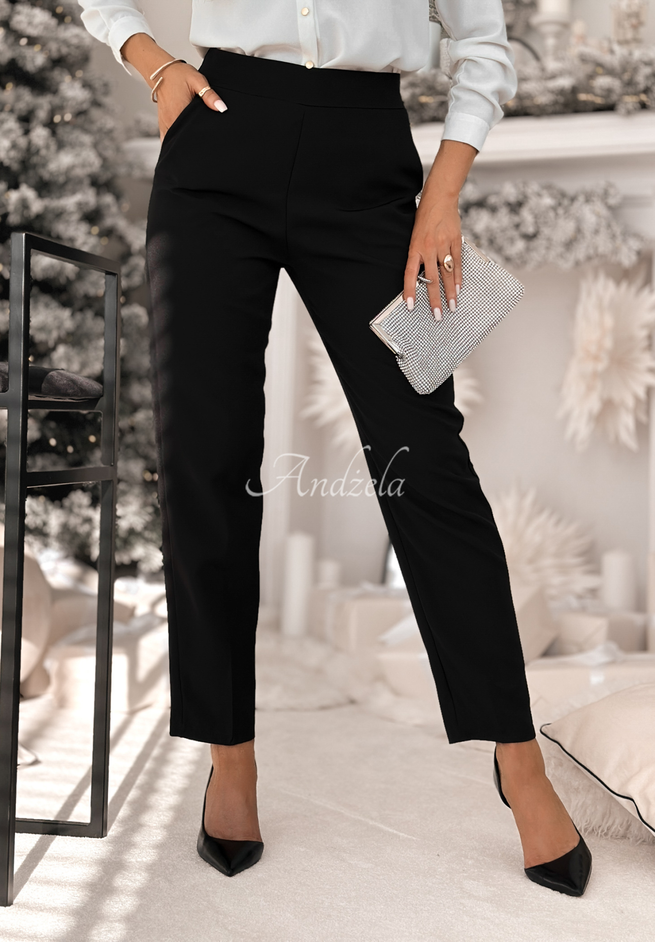 Cigaretové nohavice No Idea čierne