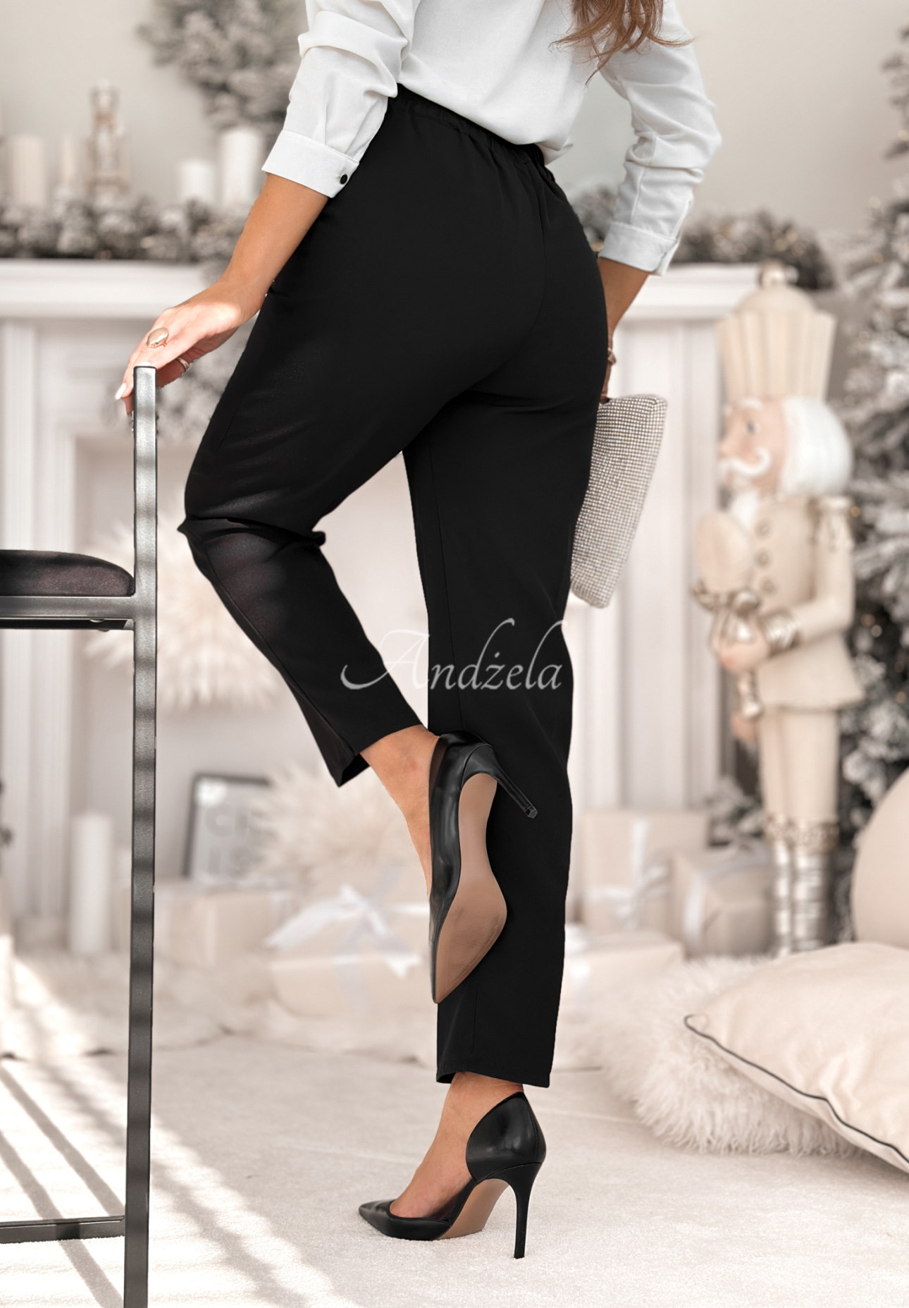 Cigaretové nohavice No Idea čierne