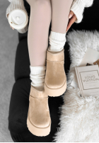 semiošové Členkové Topánky Crunchy Snow béžové