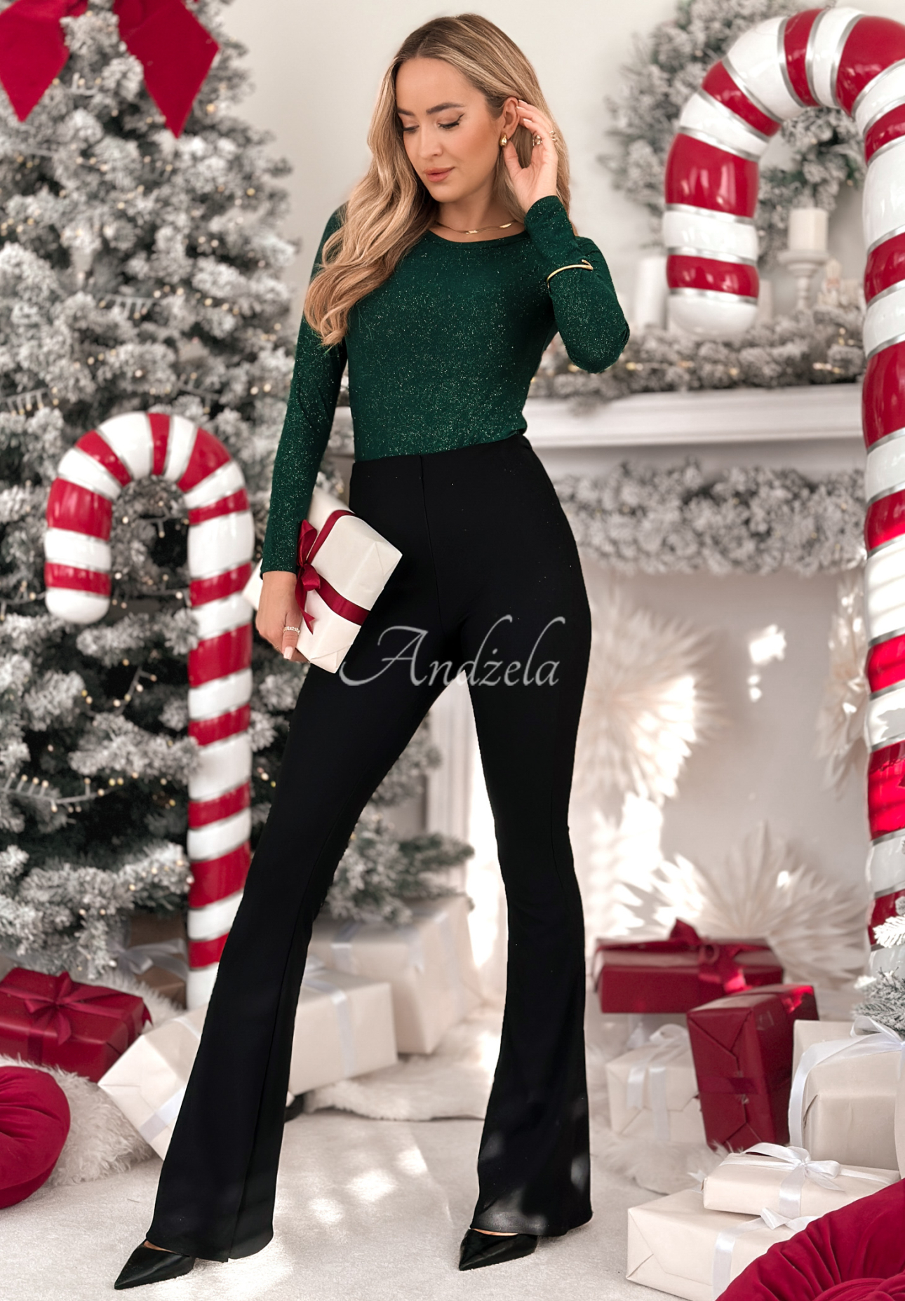 Trblietavé body Really Simple fľašková zelená