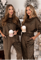 Welurowy Súprava Gold Twilight čokoládový