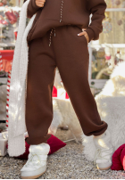 Tepláková súprava Mikina i Nohavice Chill Code čokoládový