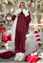 Tepláková súprava Mikina i Nohavice Chill Code bordová