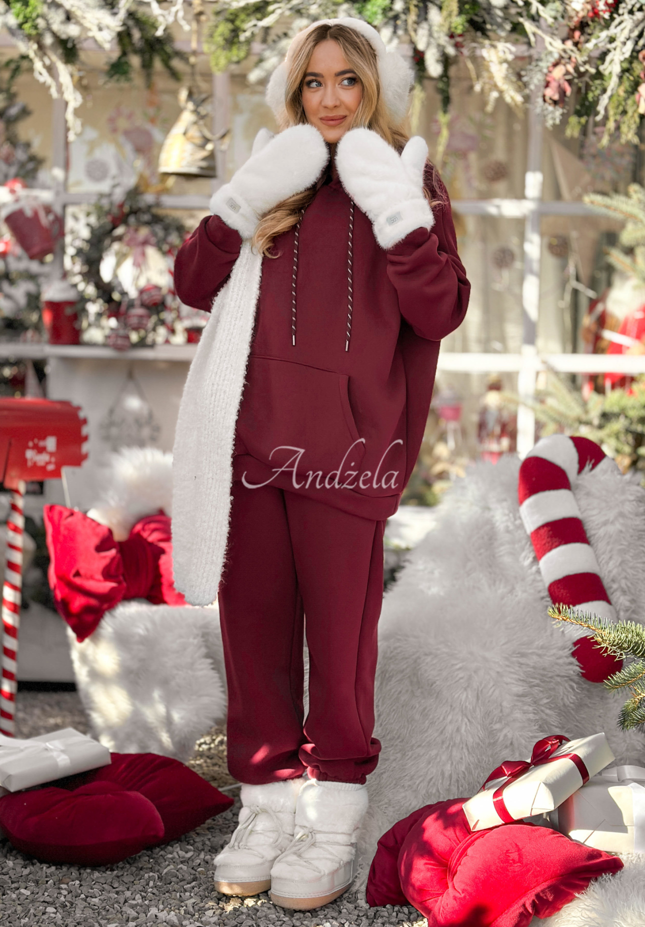 Tepláková súprava mikina a nohavice Chill Code bordová