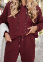 Tepláková súprava Mikina i Nohavice Chill Code bordová