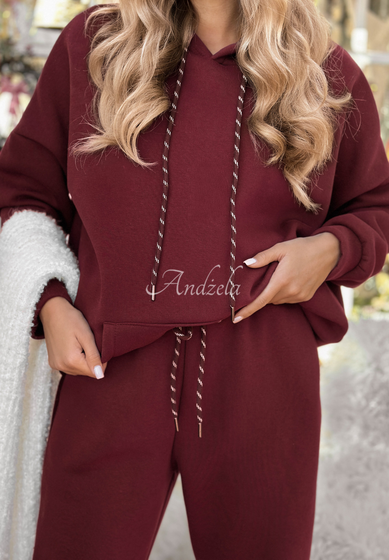 Tepláková súprava mikina a nohavice Chill Code bordová