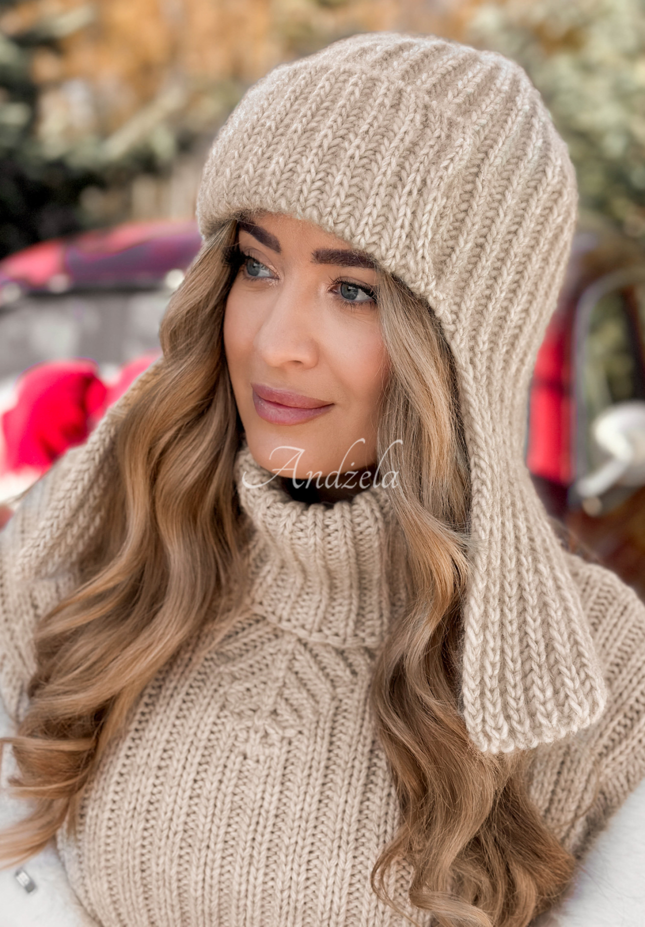 Čiapka pilotka First Frost béžová