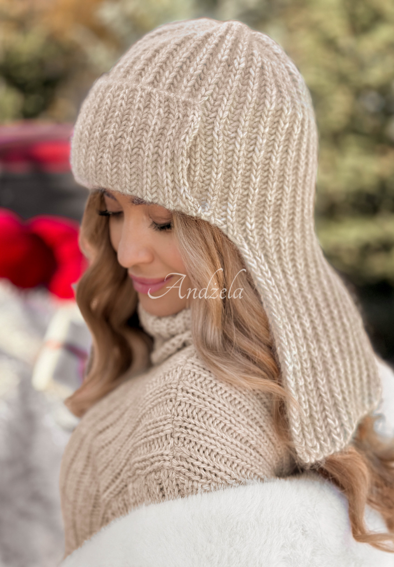 Čiapka pilotka First Frost béžová