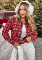 Košeľa w kratę Let Me Go červená