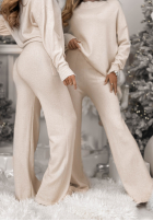 Dzianinowy Súprava Sveter i Nohavice Peace Of Mind ecru