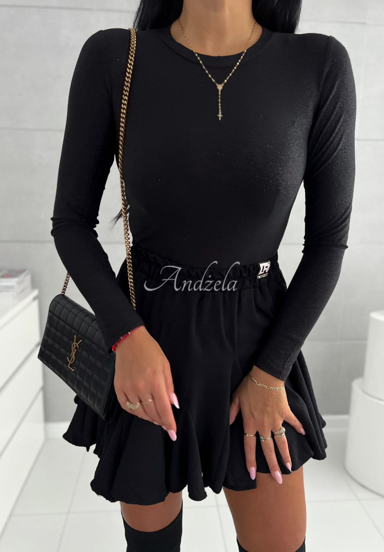 Trblietavé body Really Simple čierne