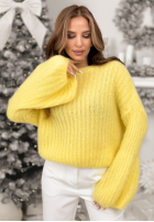 Sveter z szerokimi rękawami Better Than That žltá