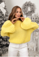 Sveter z szerokimi rękawami Better Than That žltá