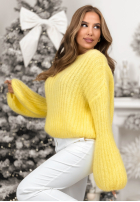 Sveter z szerokimi rękawami Better Than That žltá