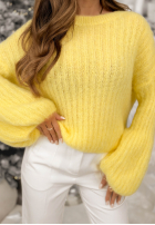 Sveter z szerokimi rękawami Better Than That žltá