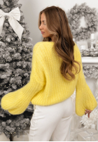 Sveter z szerokimi rękawami Better Than That žltá