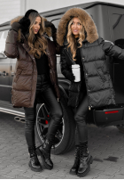 Długa Prešívaná Bunda The Luckiest čokoládová