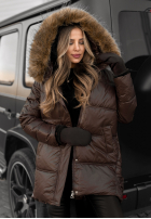 Długa Prešívaná Bunda The Luckiest čokoládová