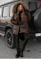 Długa Prešívaná Bunda The Luckiest čokoládová