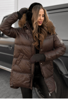 Długa Prešívaná Bunda The Luckiest čokoládová