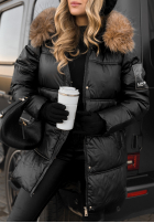 Długa Prešívaná Bunda The Luckiest čierna