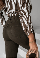 Nohavice džínosové skinny Kendriss čokoládové II