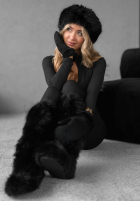 Dlhý dopasowany Overal z suwakiem Oh Wow čierne