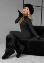 Čelenka z futerkiem Not To Allow čierna