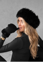 Čelenka z futerkiem Not To Allow čierna